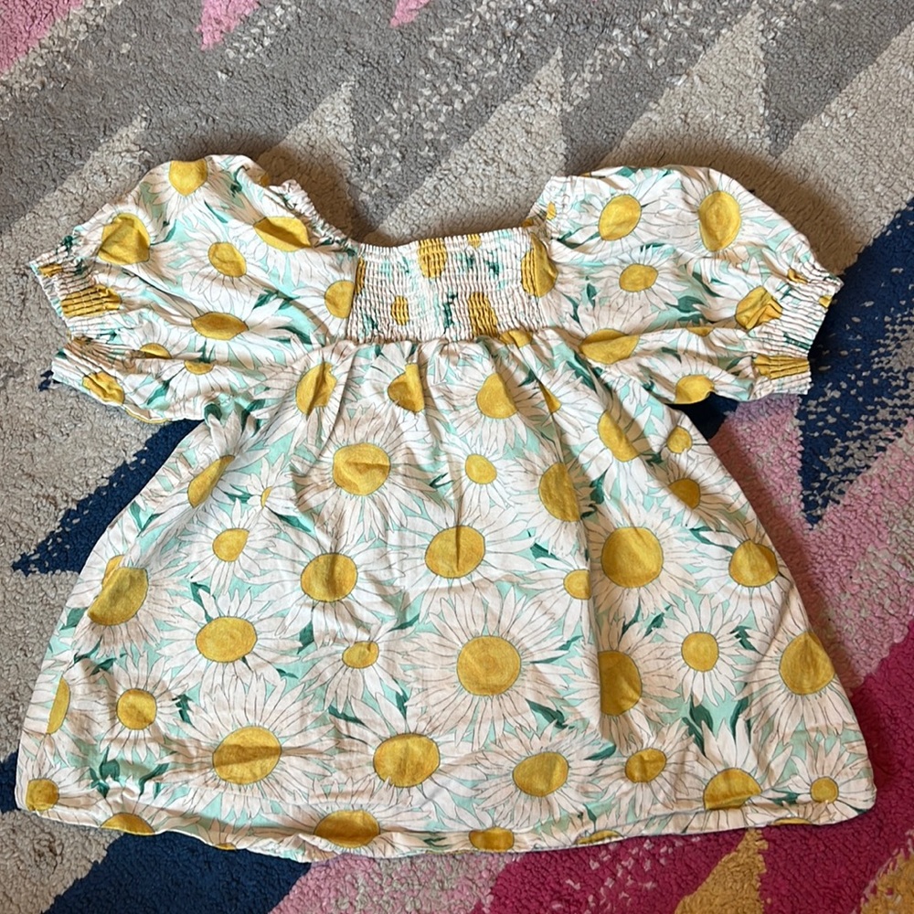 Zara Kids Dress with Yellow Floral Pattern